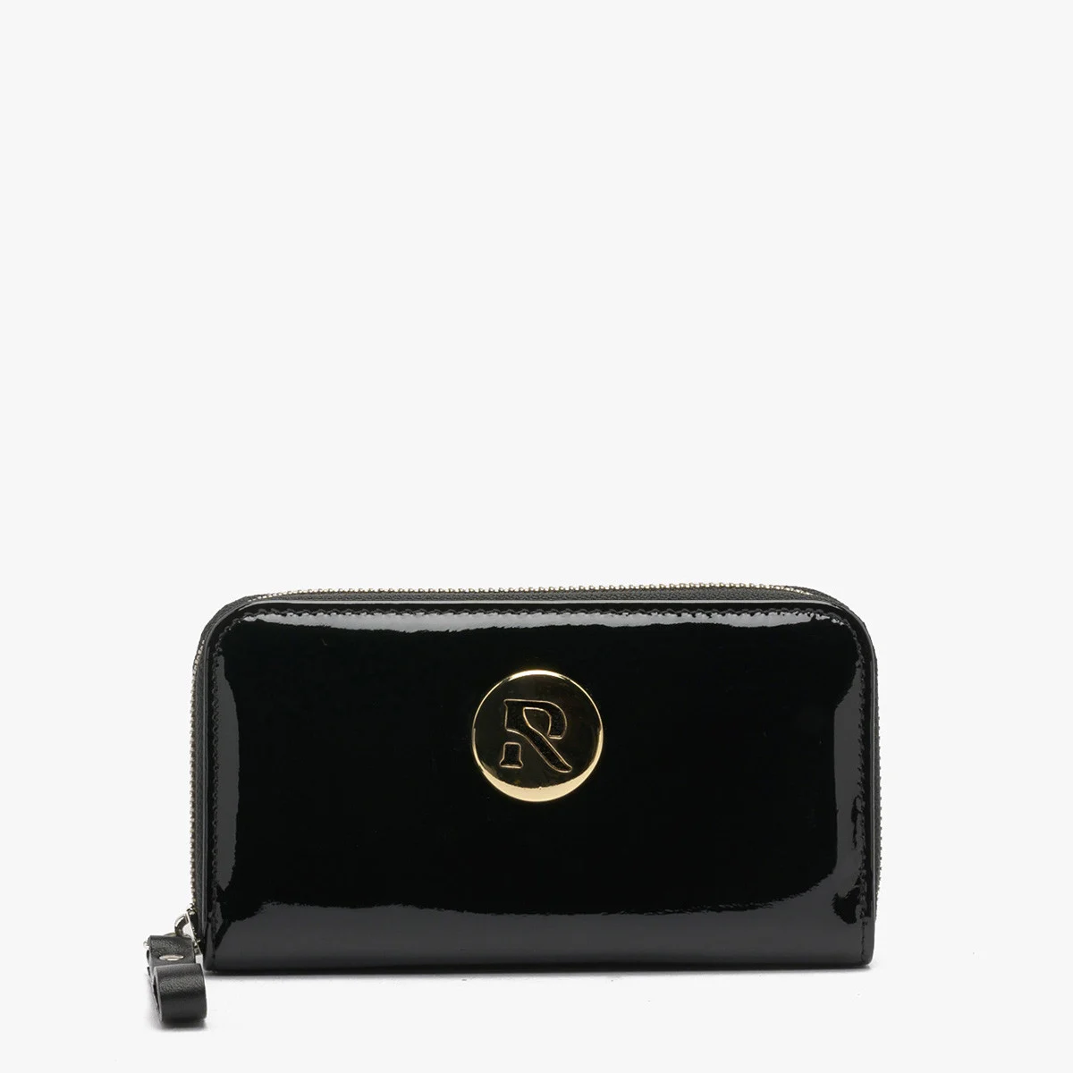 Lakierowany portfel damski