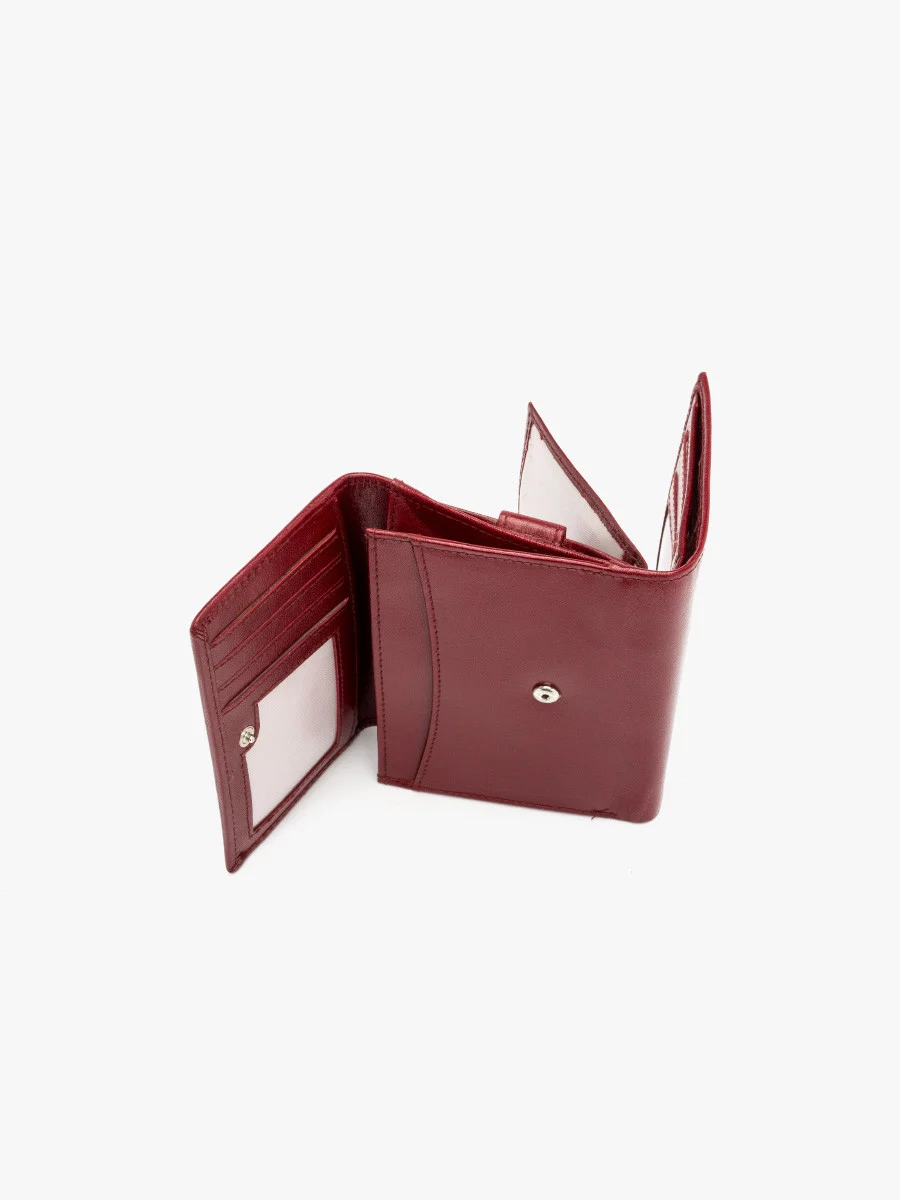 Czerwony portfel damski