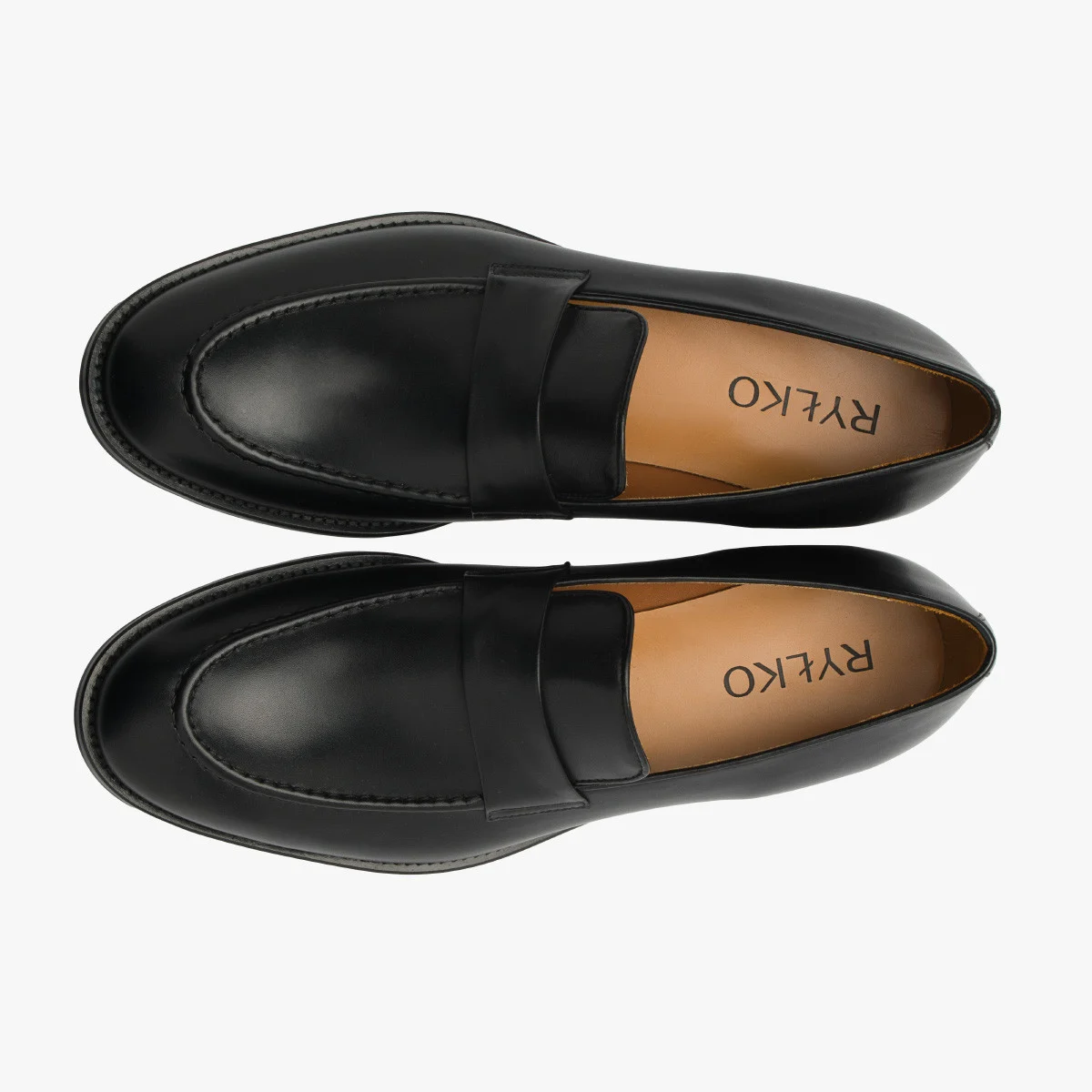 Czarne, eleganckie mokasyny