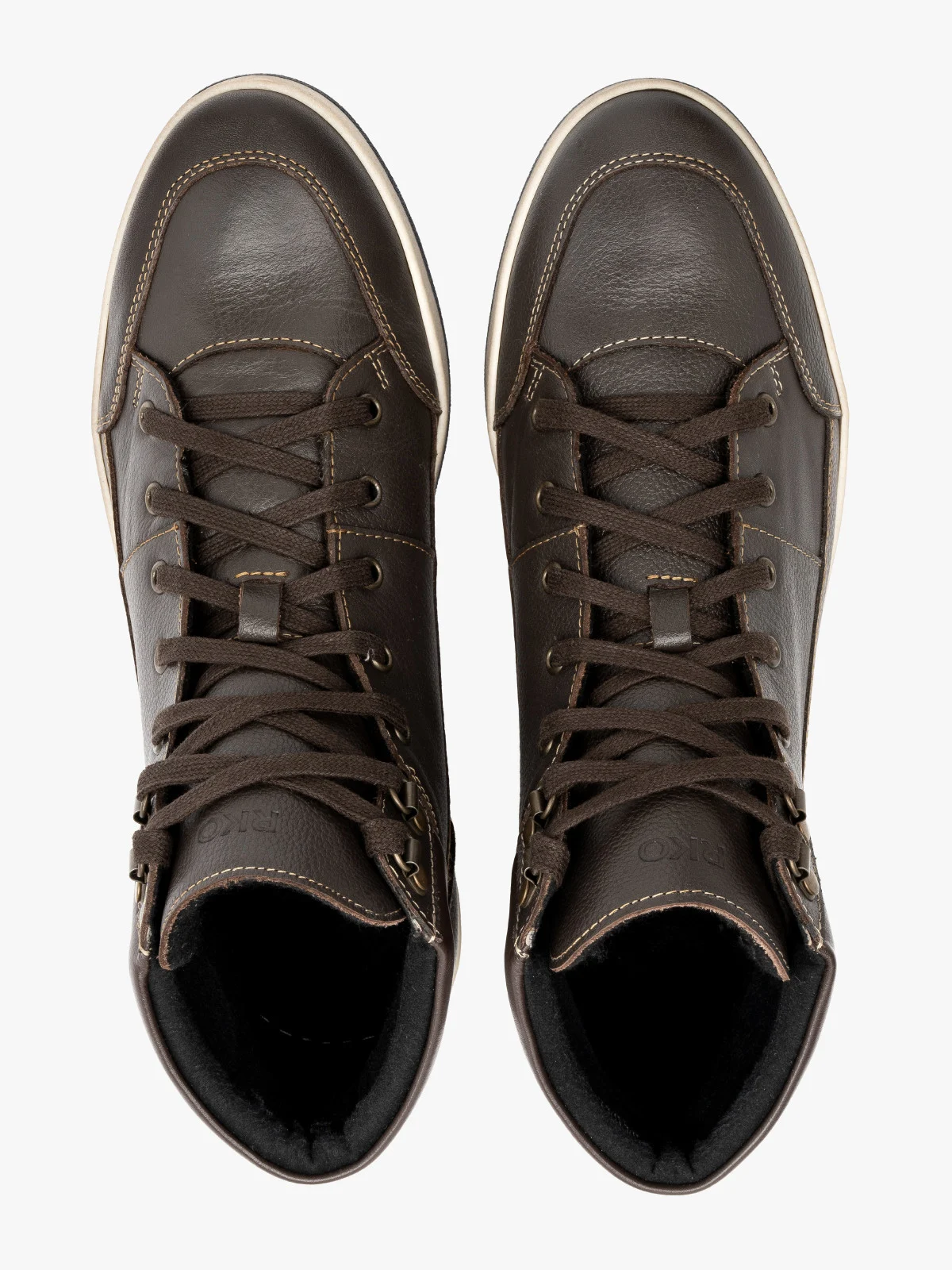 Ciemnobrązowy trzewik męski