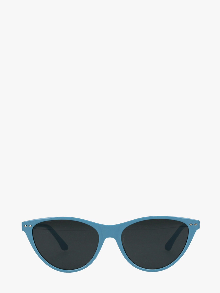 Okulary typu cat eye w kolorze niebieskim