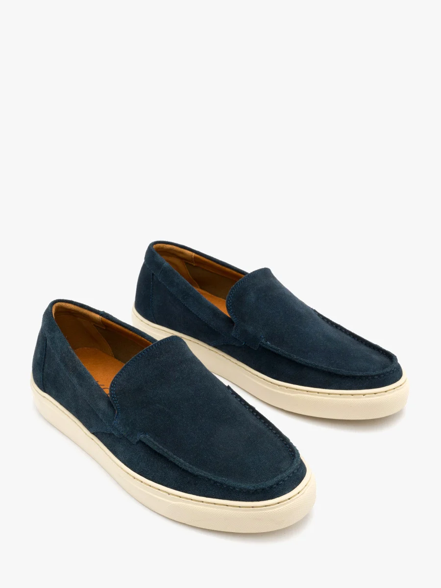 Granatowe półbuty męskie