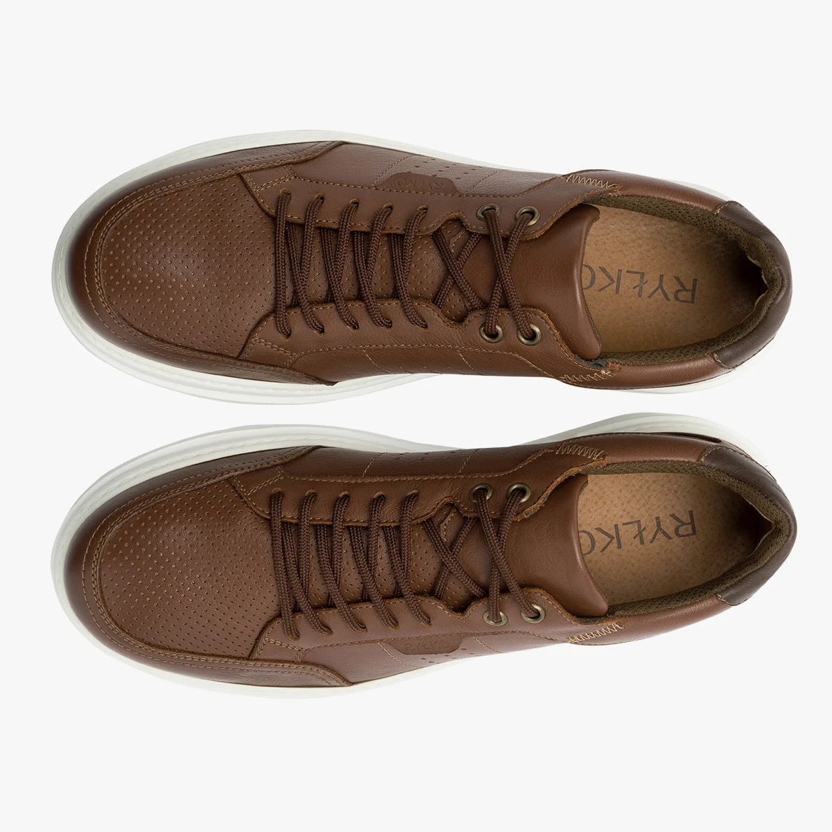 Brązowe półbuty sportowe