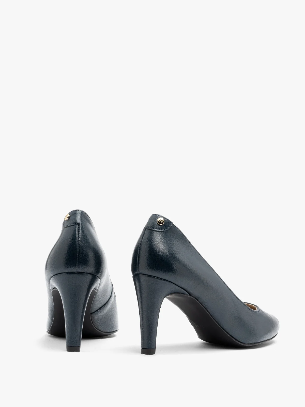 Granatowe czółenka damskie na szpilce