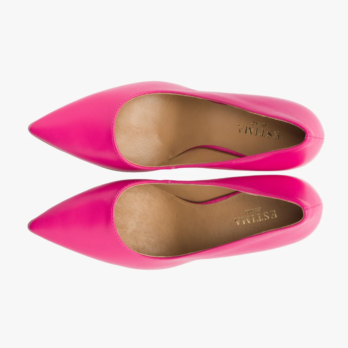 Różowe czółenka na wysokim obcasie