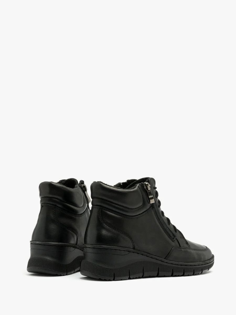 Czarne trzewiki damskie