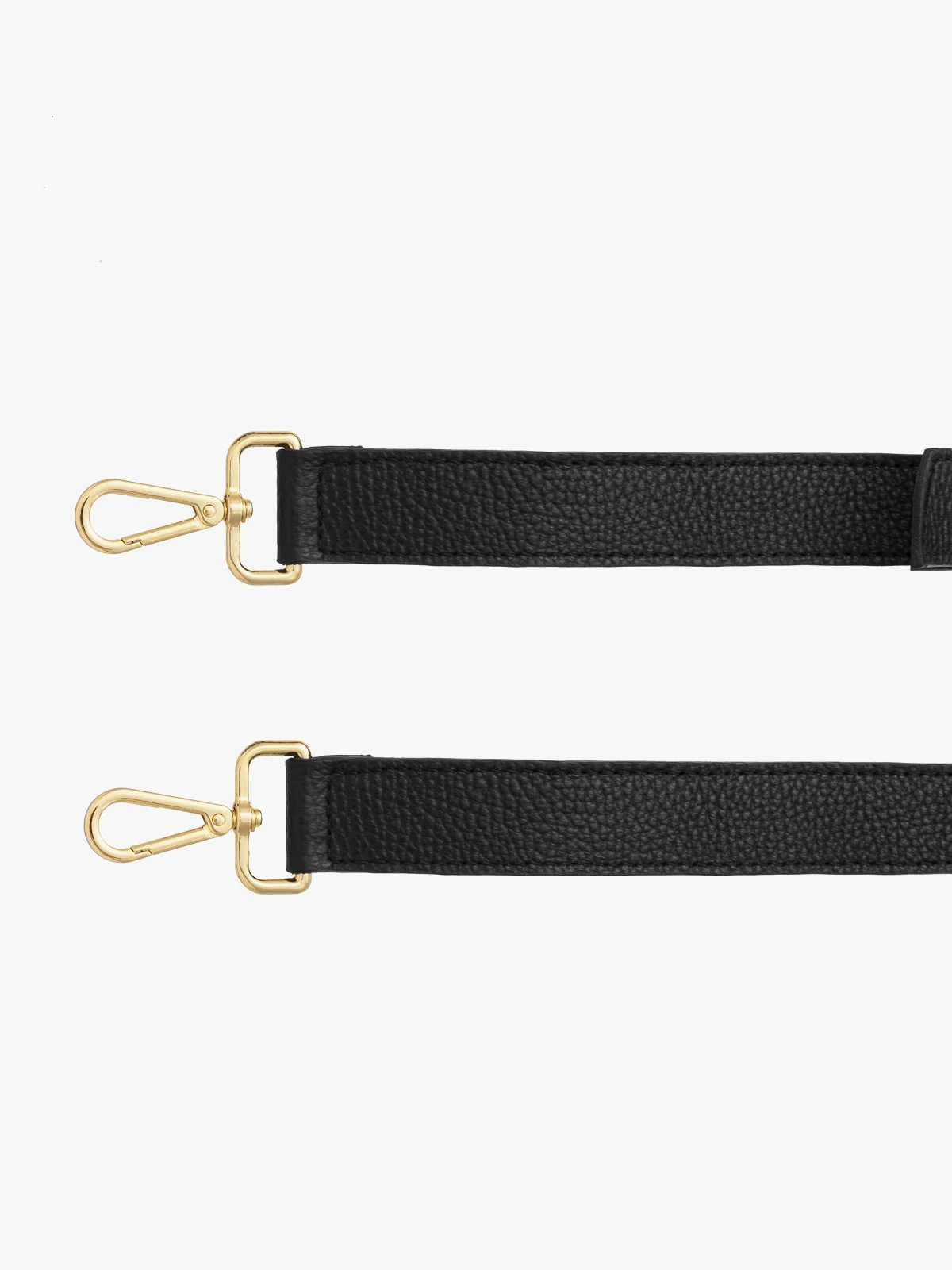 Czarny, regulowany pasek do torebki