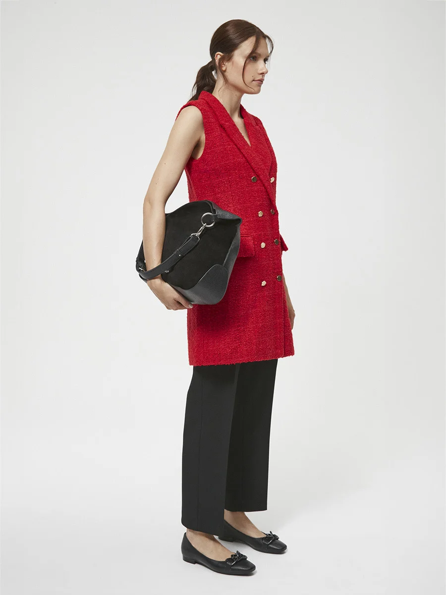 CZARNE BALERINY Z OZDOBĄ