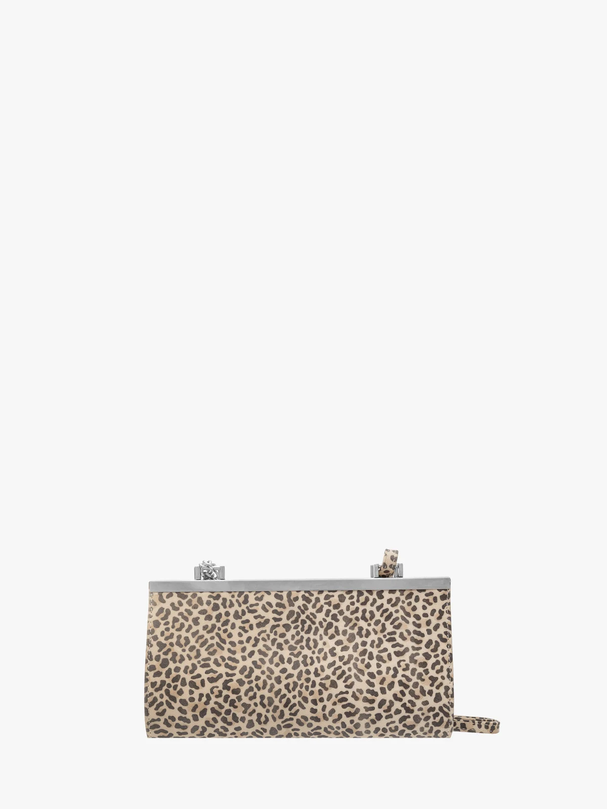 Torebka damska typu kopertówka w panterkę