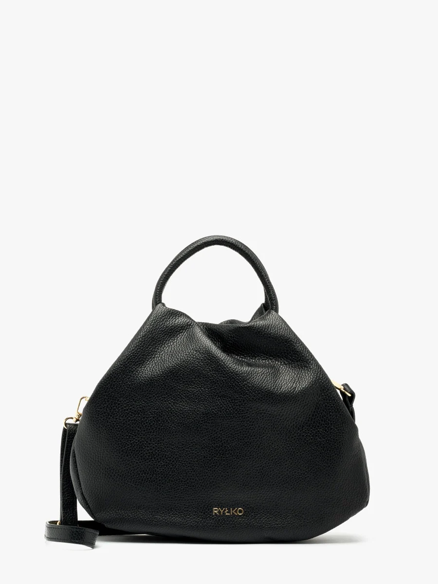 Czarna miękka torebka