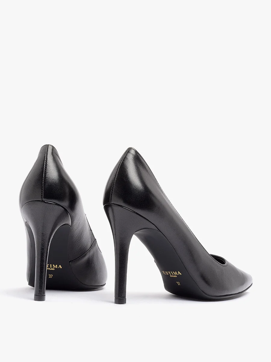 Czarne czółenka na wysokiej szpilce