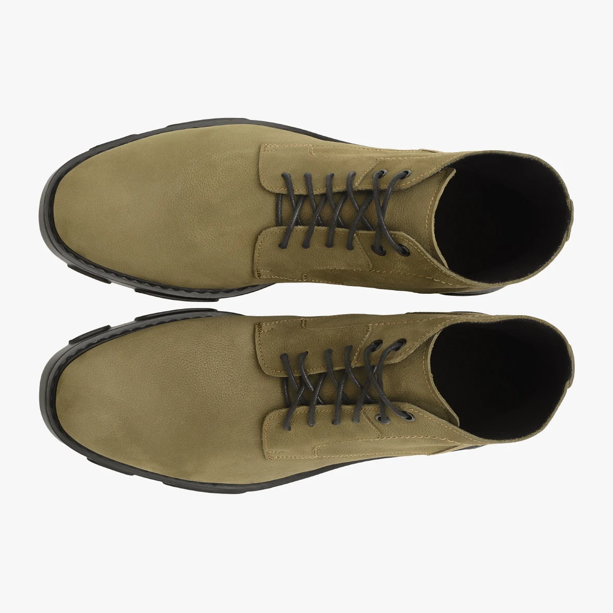 Oliwkowe casualowe trzewiki męskie