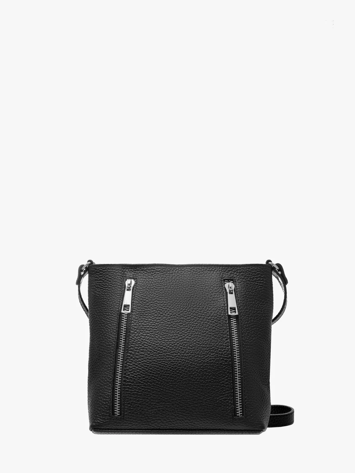 Mała, czarna torebka typu listonoszka