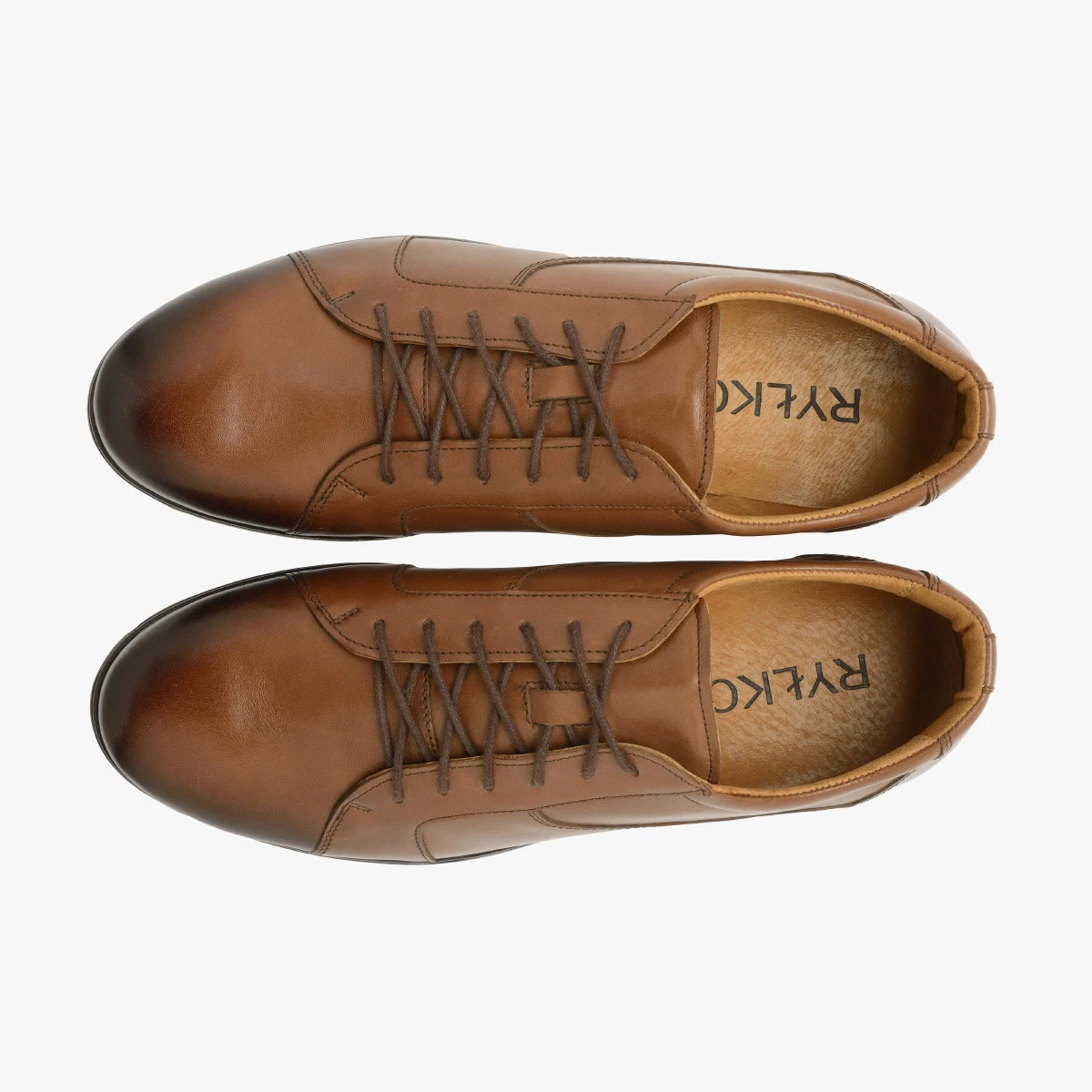 Brązowe półbuty męskie