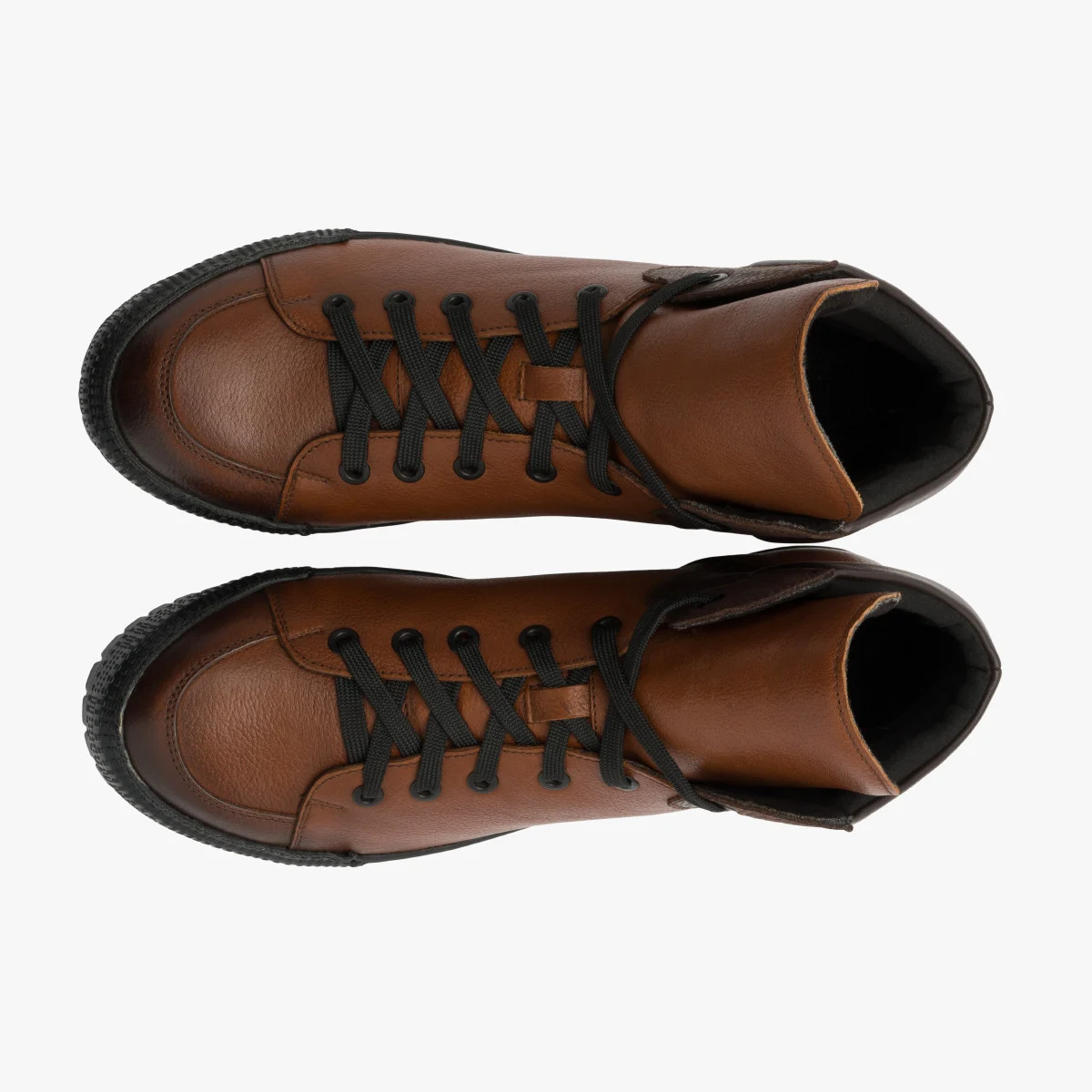 Brązowe trzewiki męskie