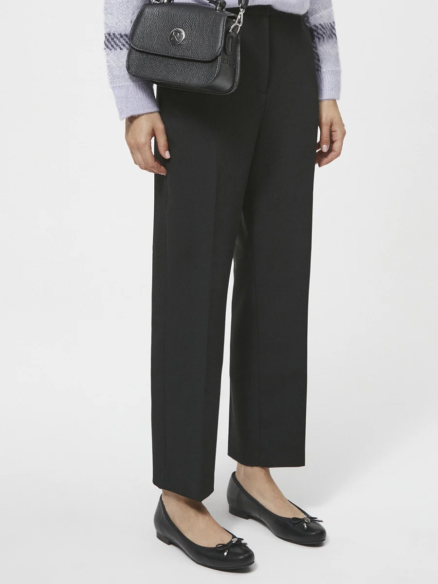 Czarne baleriny z kokardką