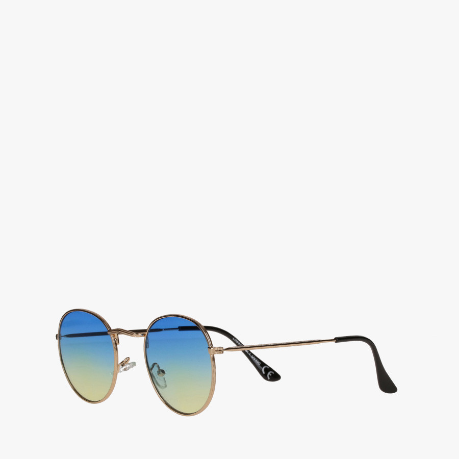 Dwukolorowe okulary przeciwsłoneczne w okrągłej oprawie