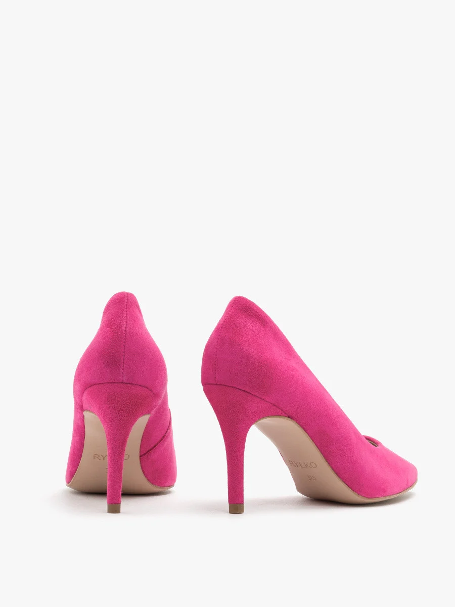 Czółenka w kolorze fuksji na szpilce