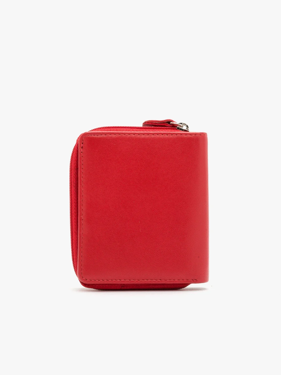 Czerwony portfel damski