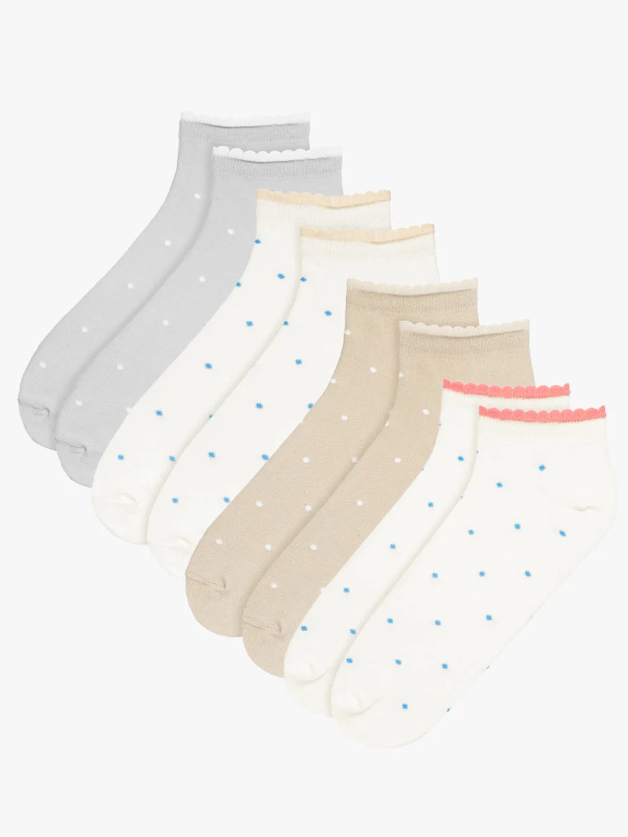 Szare, bawełniane skarpety damskie