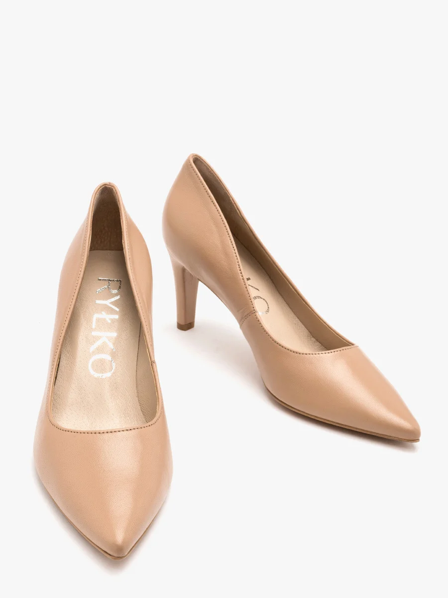 Beżowe czółenka damskie