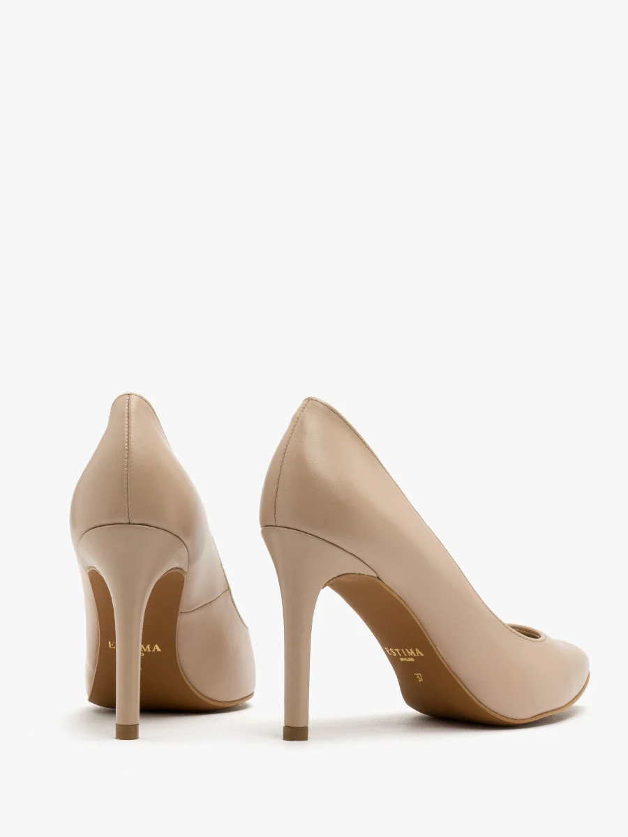 Beżowe czółenka na wysokiej szpilce