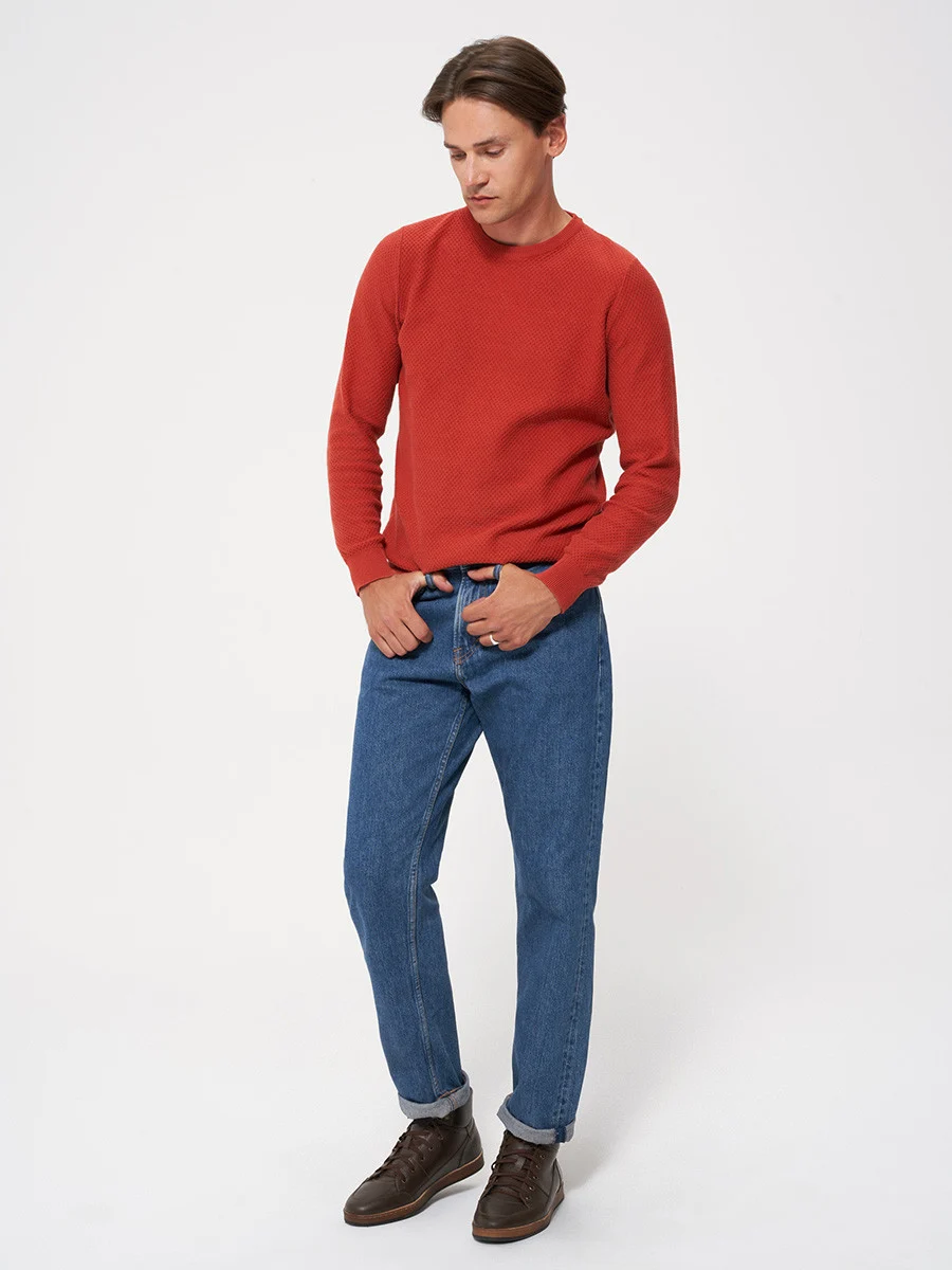 Ciemnobrązowy trzewik męski