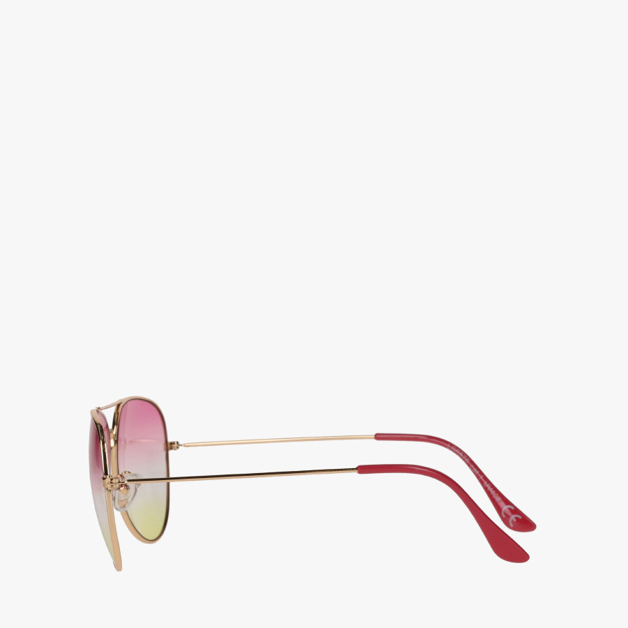 Okulary przeciwsłoneczne typu pilotki z kolorowymi szkłami