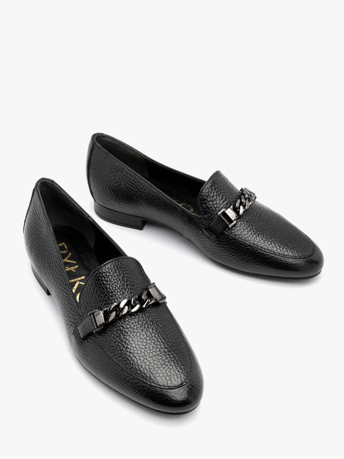 Czarne mokasyny damskie