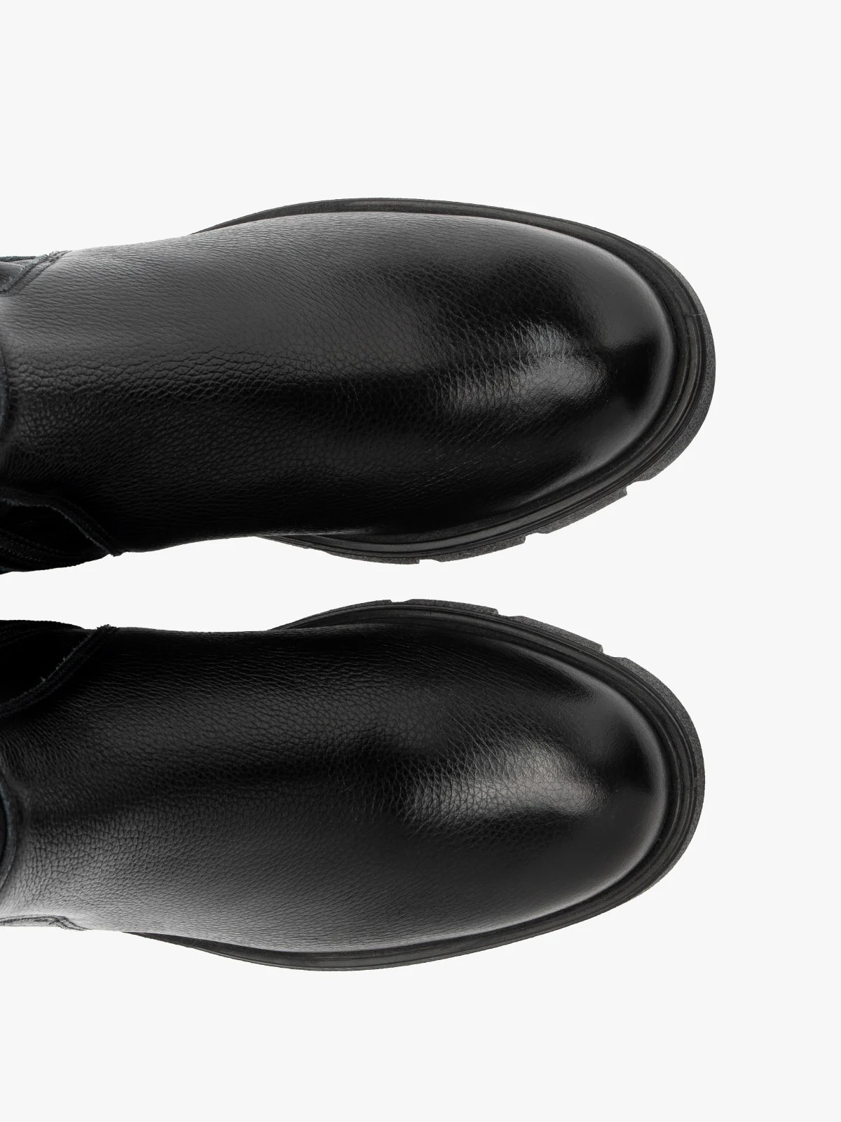 Czarne elastyczne kozaki