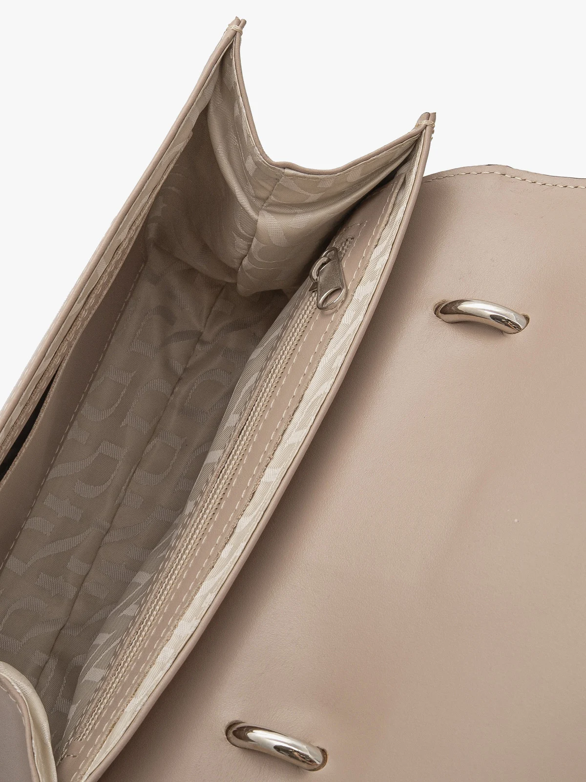 Beżowa torebka typu kopertówka