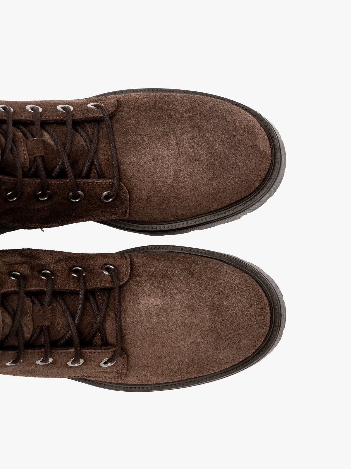 Brązowe trzewiki damskie z ozdobną sprzączką