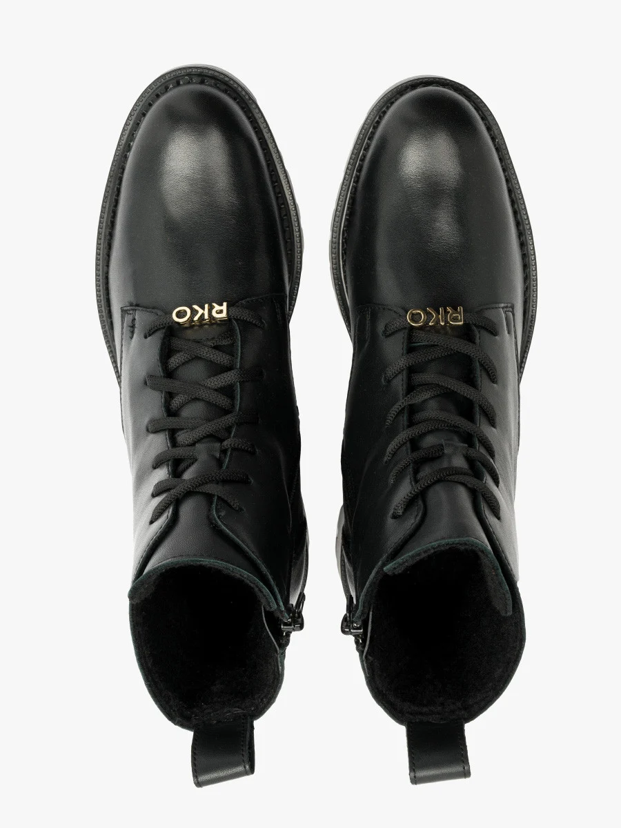 Czarne trzewiki workery damskie