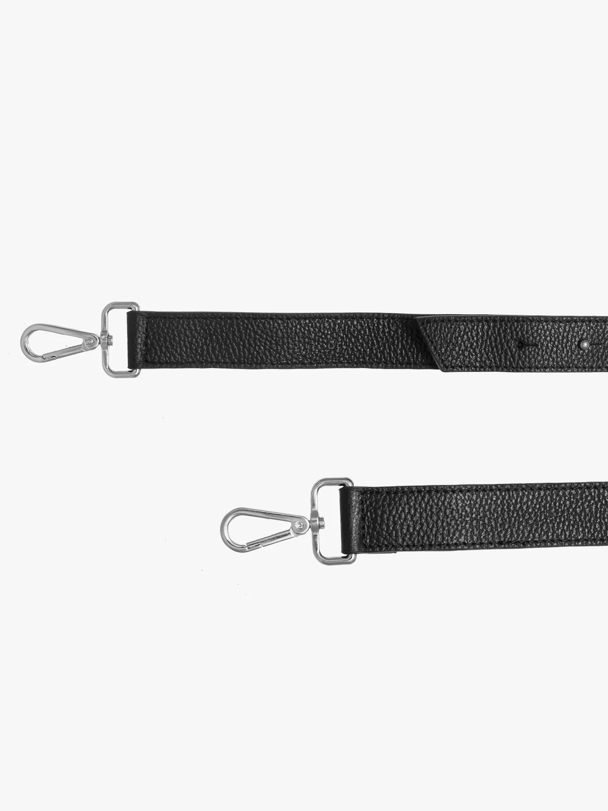 Czarny, skórzany pasek do torebki