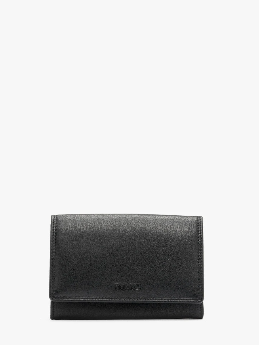 Czarny portfel damski