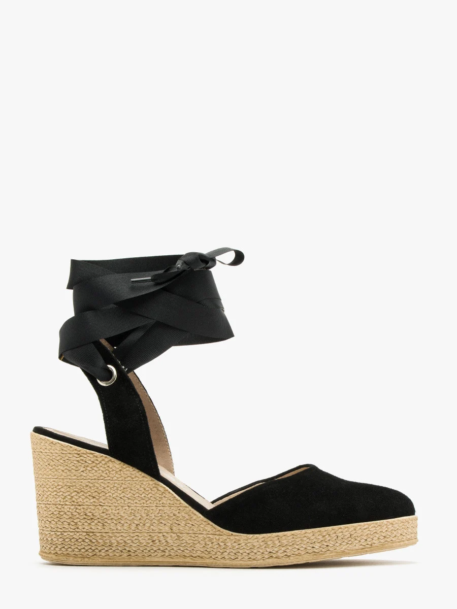 Dwuczęściowe czółenka z wiązaniem wokół kostki