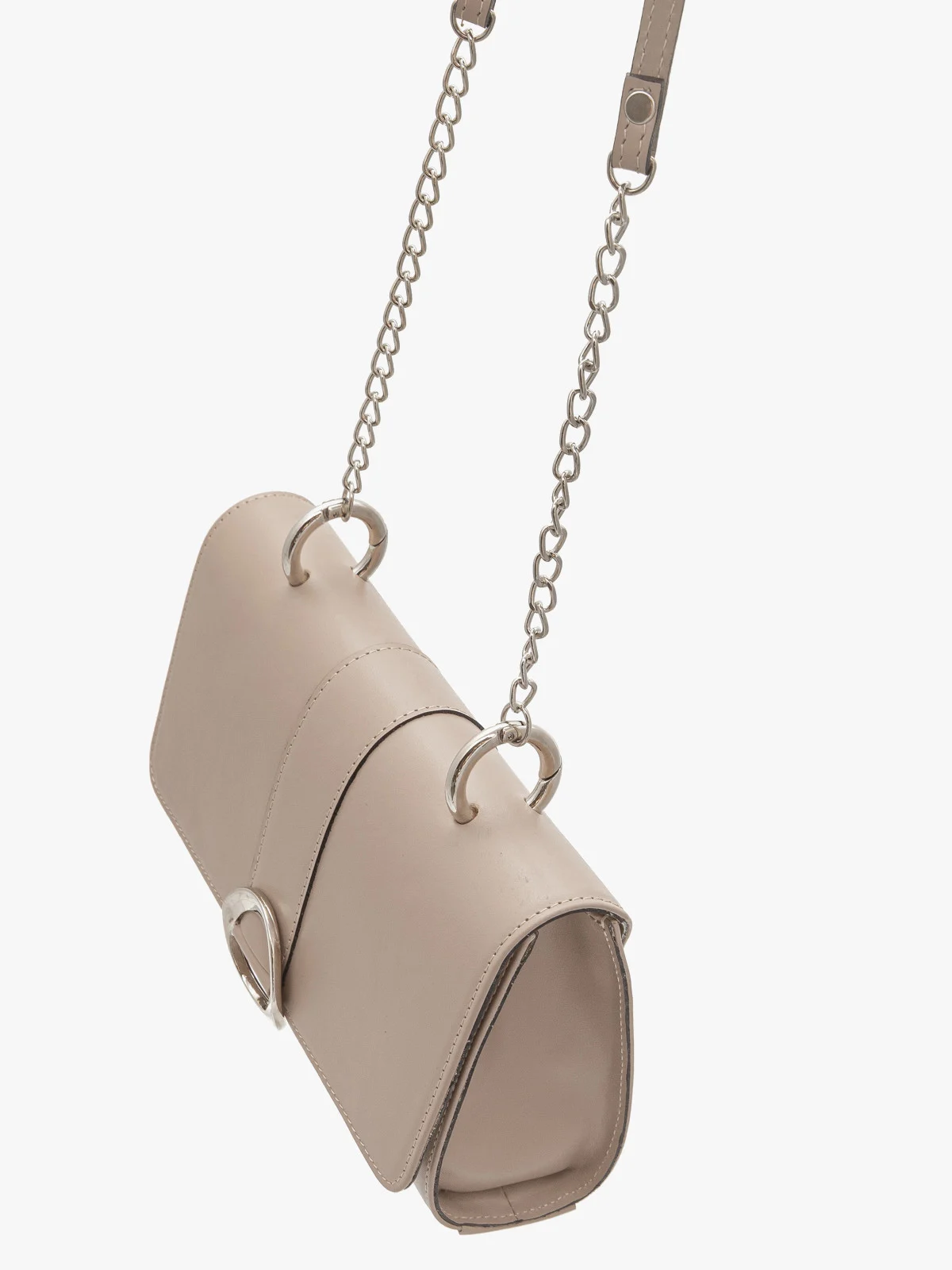 Beżowa torebka typu kopertówka