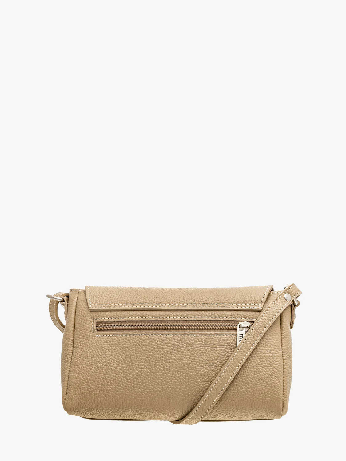 Ciemnobeżowa torebka z łańcuszkiem