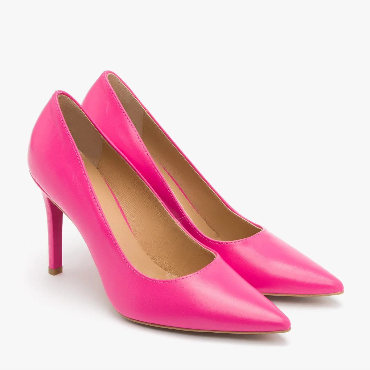 Różowe czółenka na wysokim obcasie