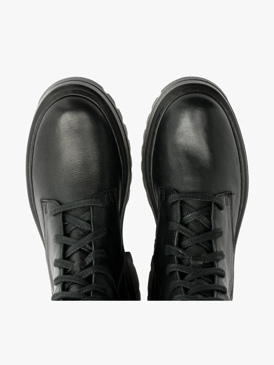 Czarne trzewiki workery damskie