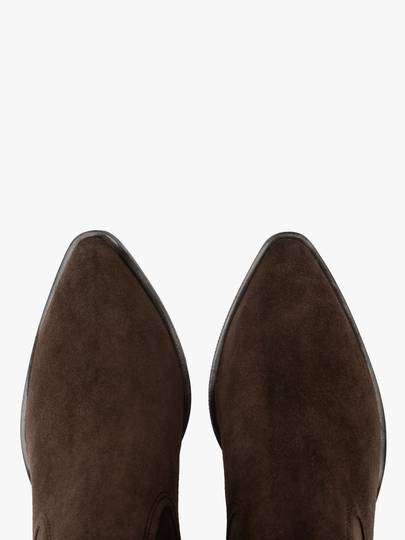 Wysokie welurowe kozaki typu kowbojki