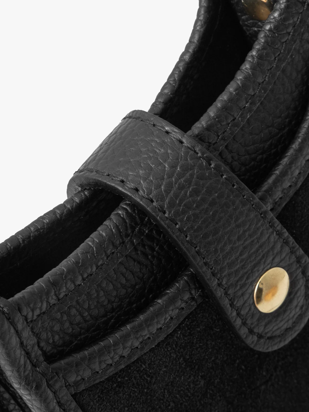 Mała, prostokątna listonoszka ze złotymi detalami