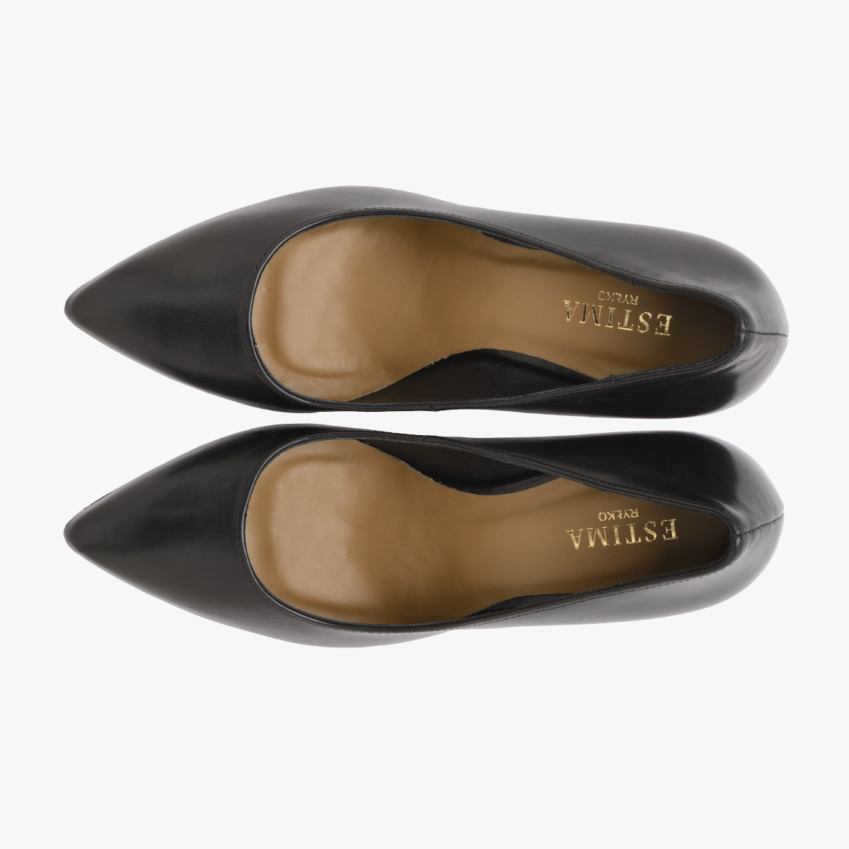 Czarne czółenka na lakierowanej szpilce