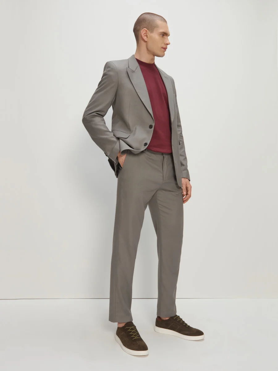 Oliwkowe półbuty męskie