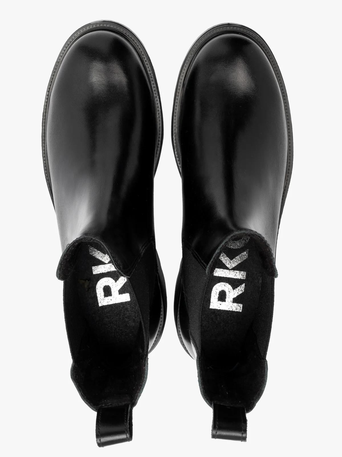 Czarne sztyblety damskie na lekkiej podeszwie