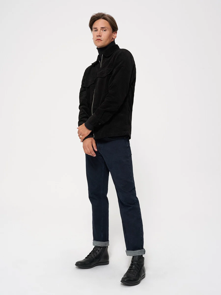 Czarny trzewik męski