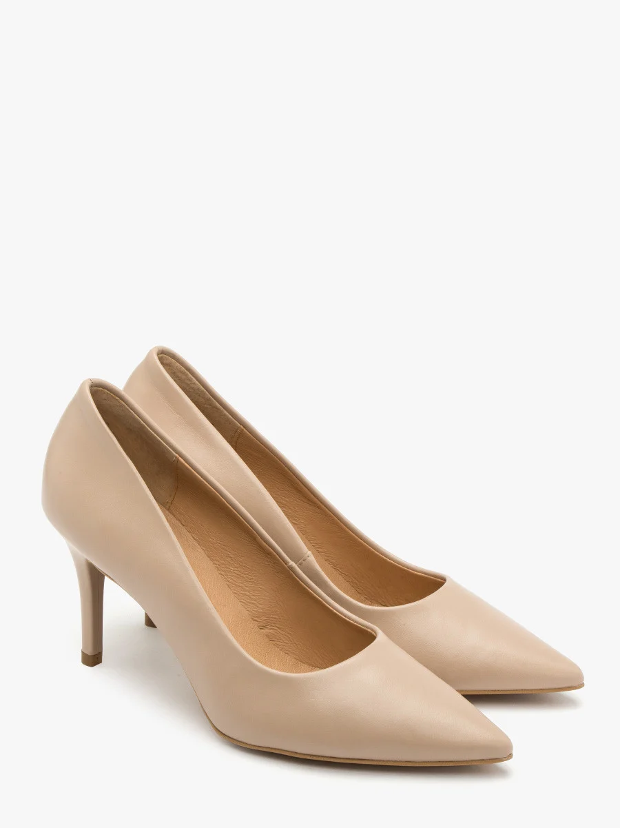 Beżowe czółenka na szpilce