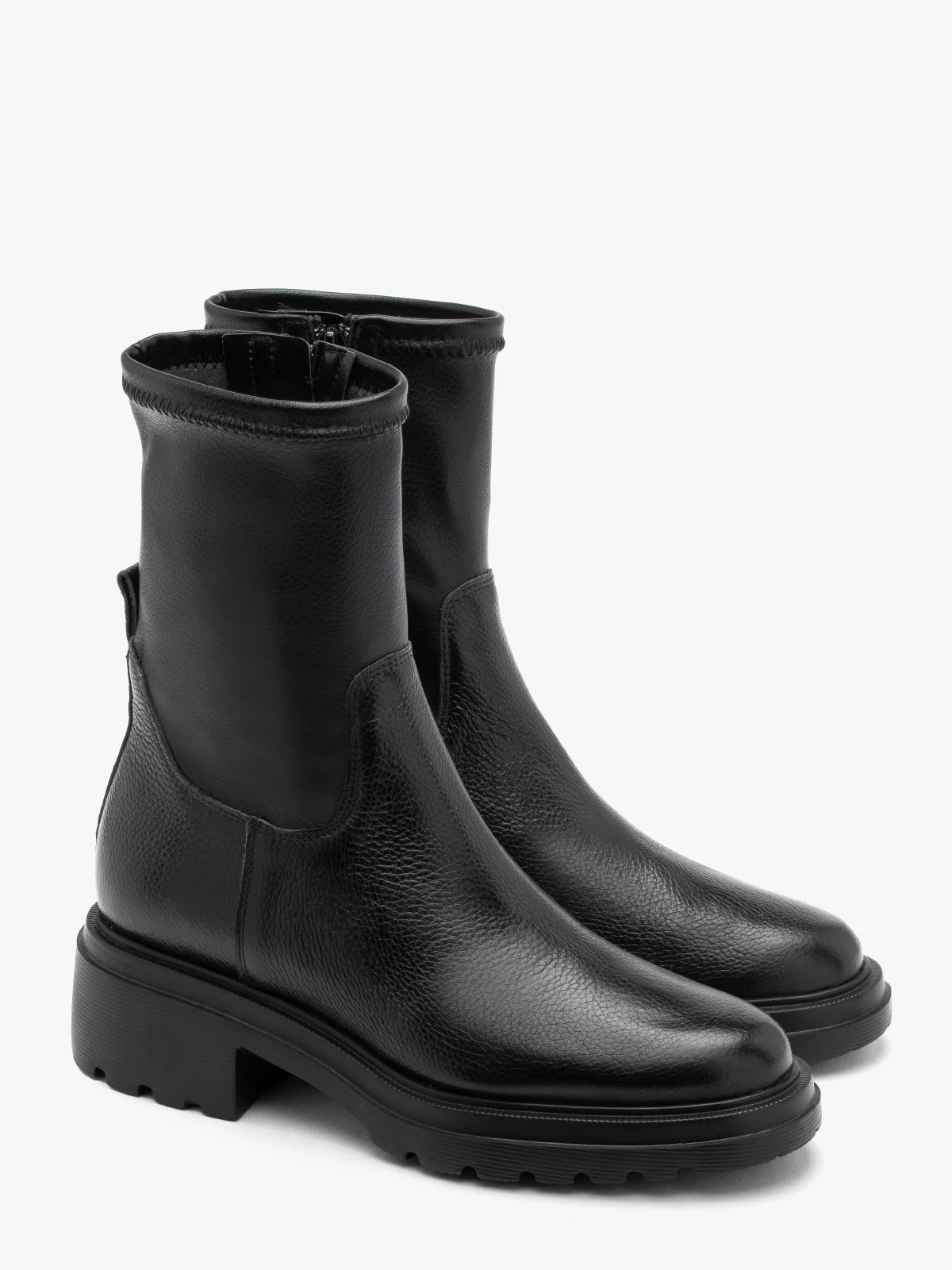 Botki damskie na lekkim spodzie z elastyczną cholewką