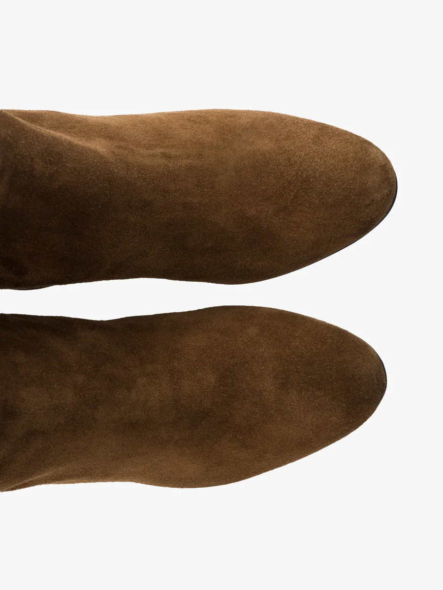 Brązowe kozaki damskie