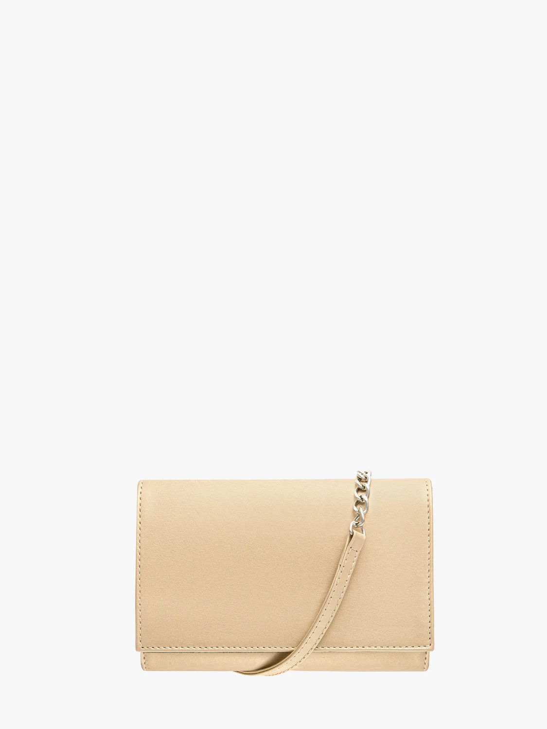 Mała złota torebka typu kopertówka